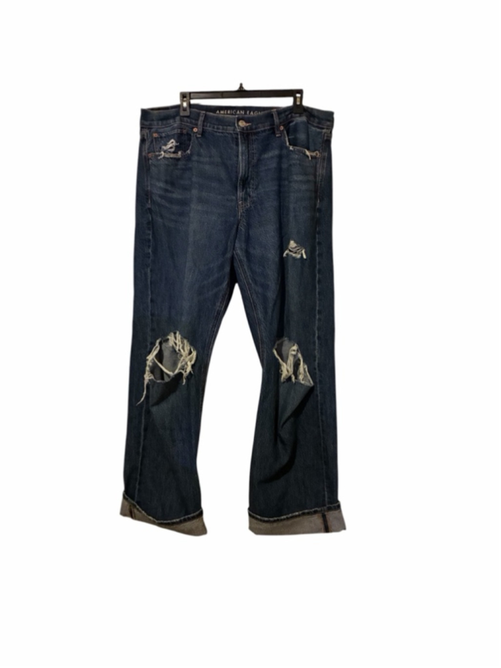 Women's American Eagle Blue Distressed Jeans Plus Size 14
